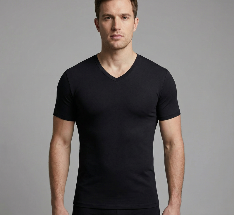 Shirt Basic Schwarz