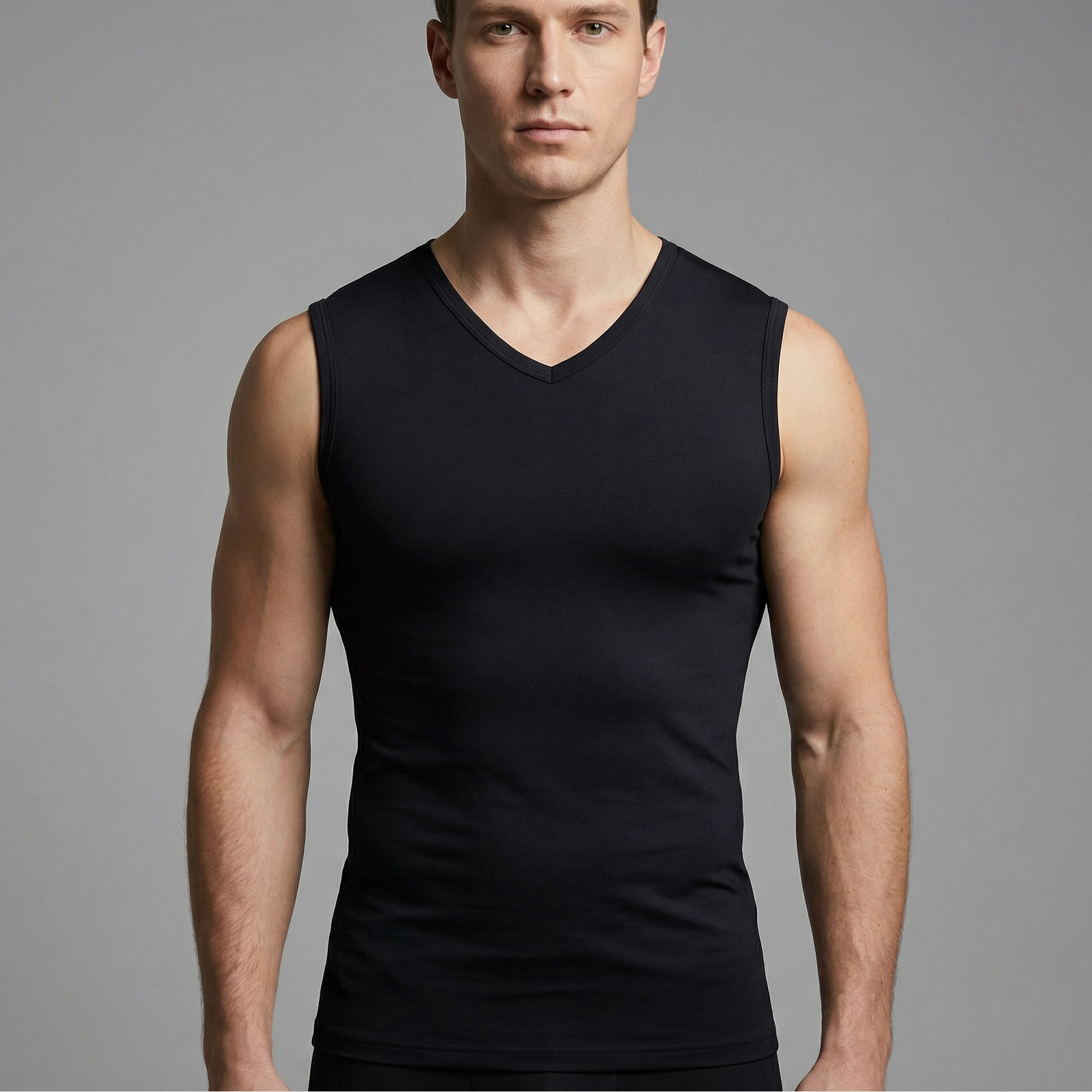 Trägershirt Herren Schwarz