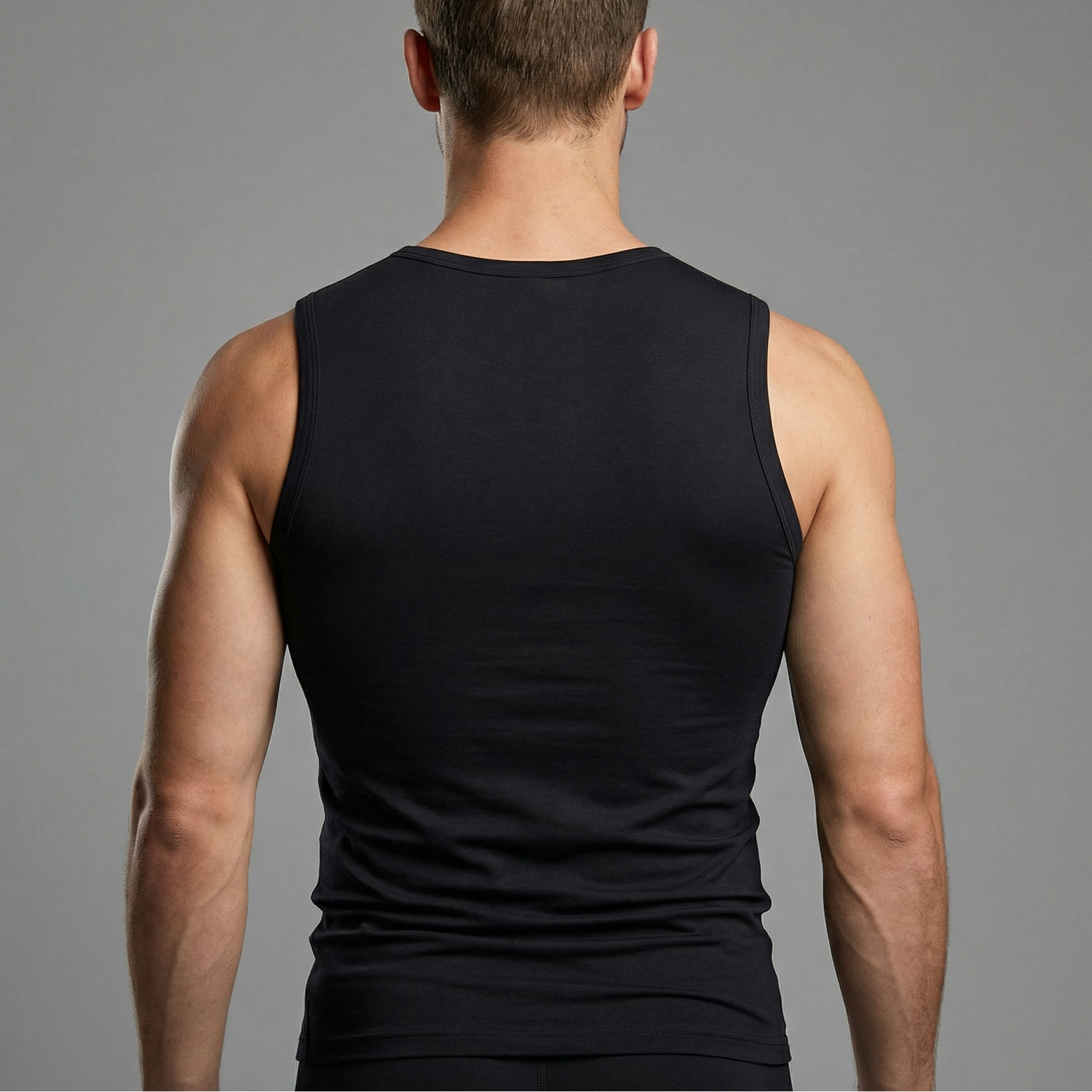 Trägershirt Herren Schwarz