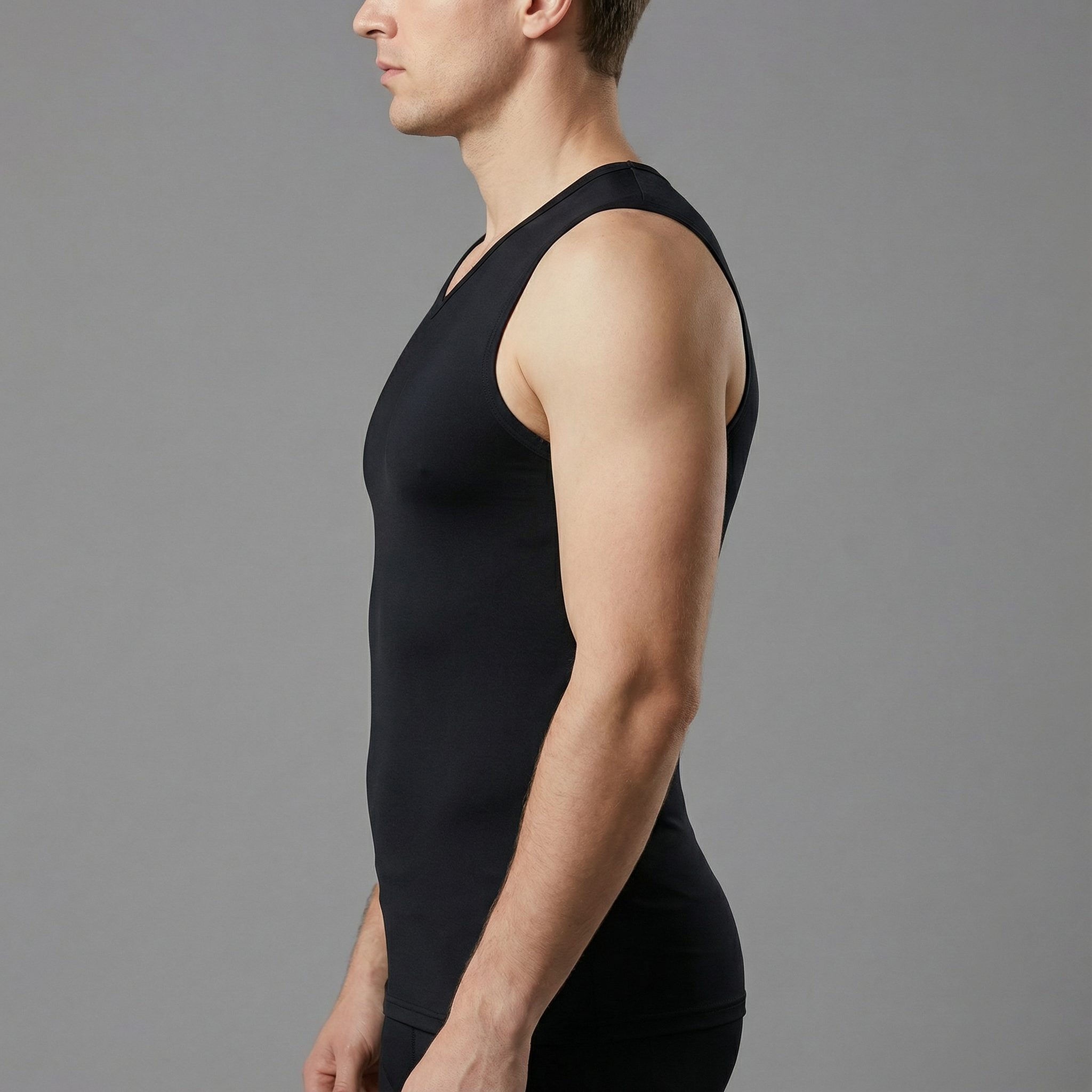 Trägershirt Herren Schwarz