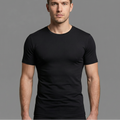 Hochwertiges T-Shirt Herren Schwarz Unterhemd