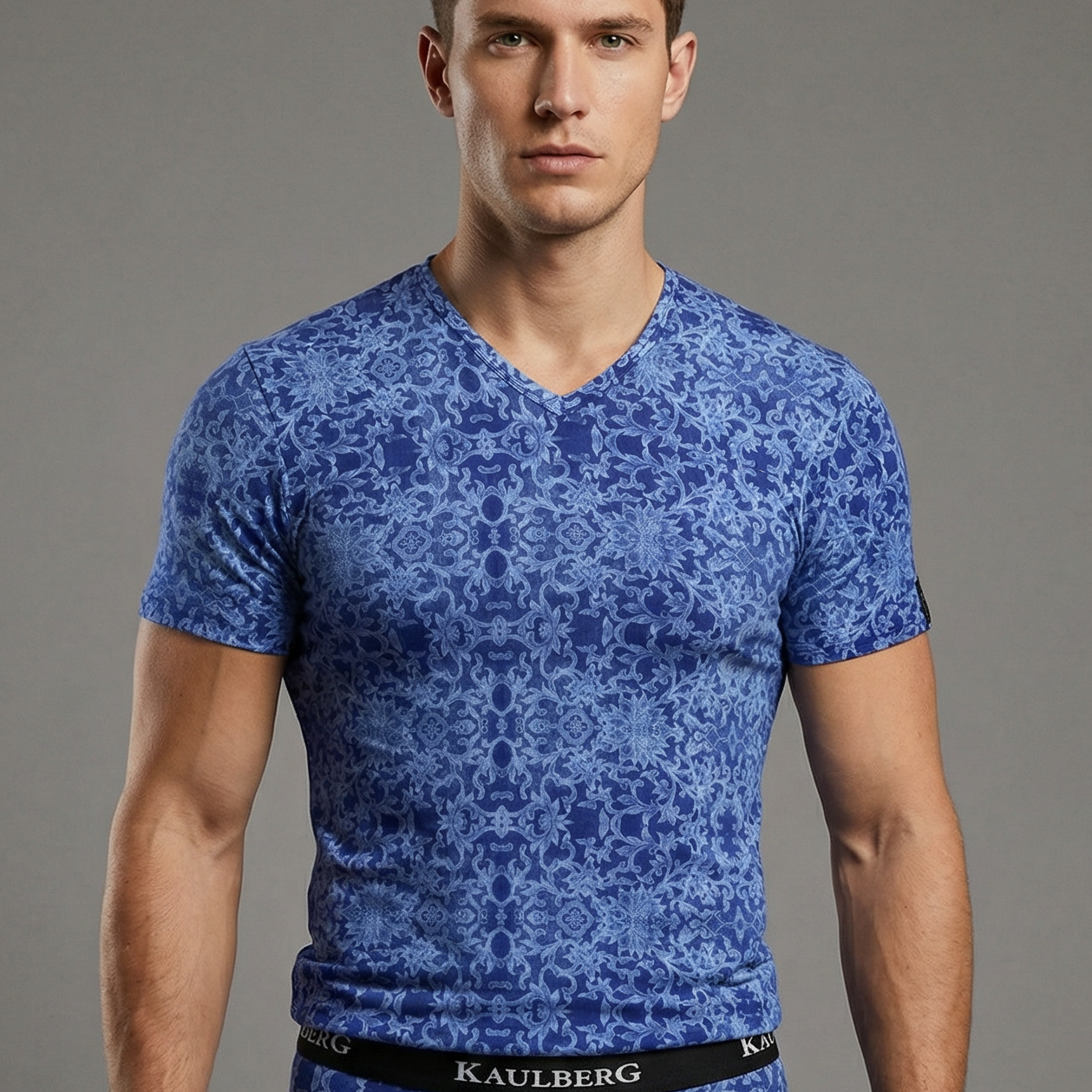Unterhemd Herren Blau aus Mikrofaser