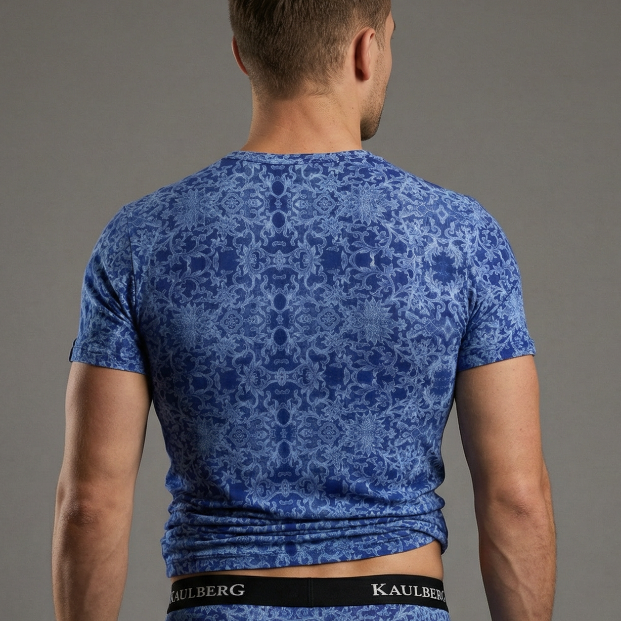 Unterhemd Herren Blau aus Mikrofaser