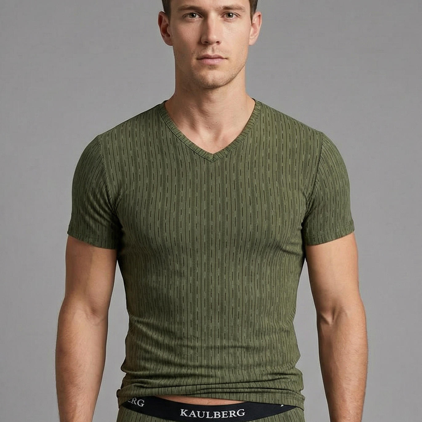 V-Ausschnitt T-Shirt Herren