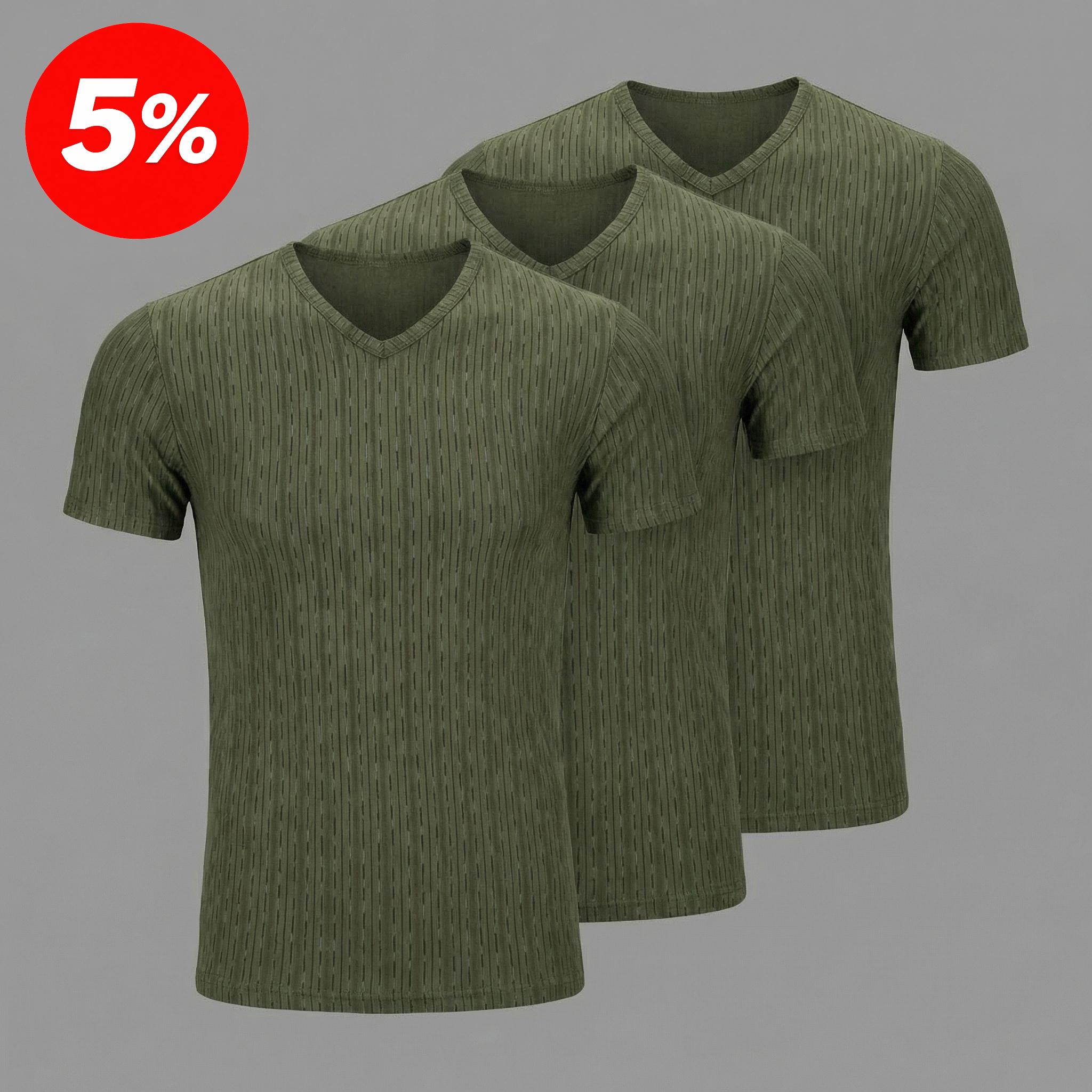 V-Ausschnitt T-Shirt Set Sale