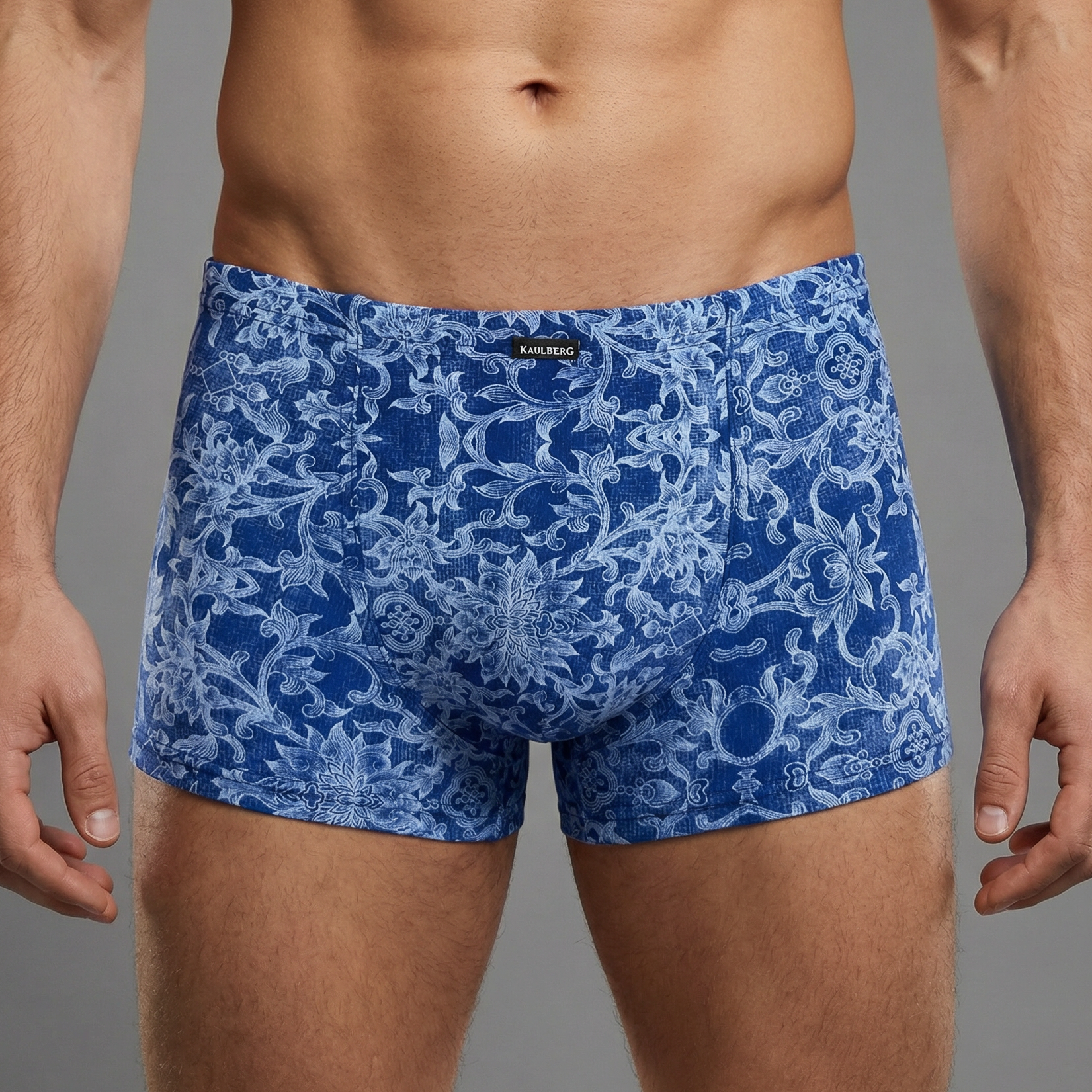edle Boxershorts Herren Blau 