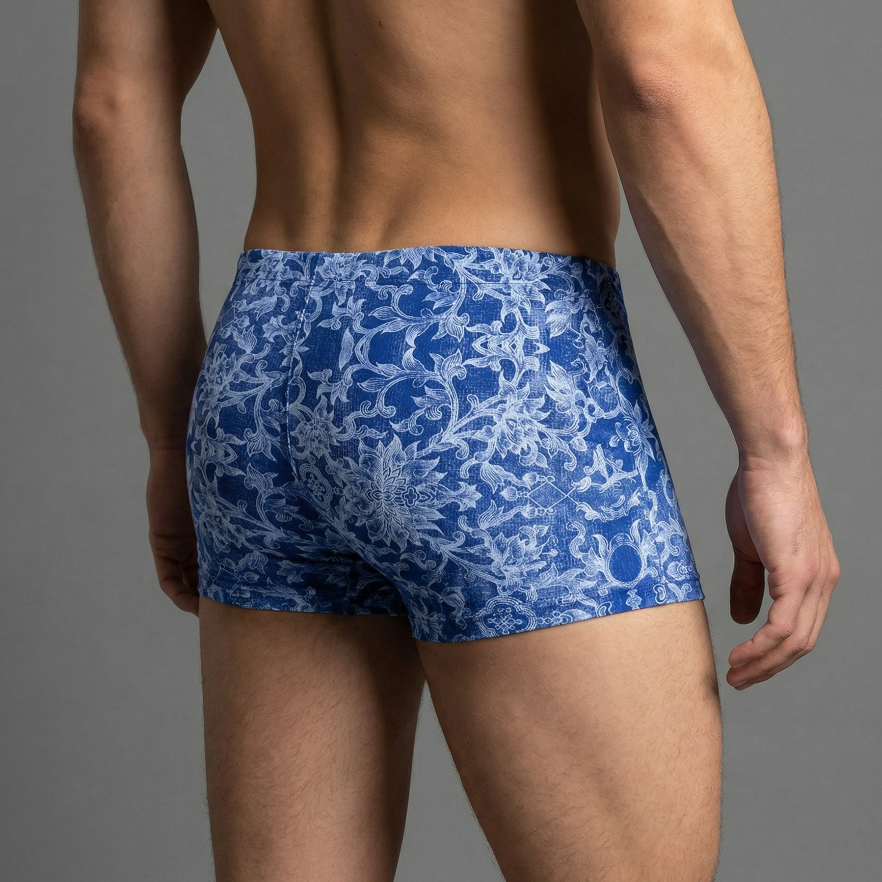 edle Boxershorts Herren Blau 