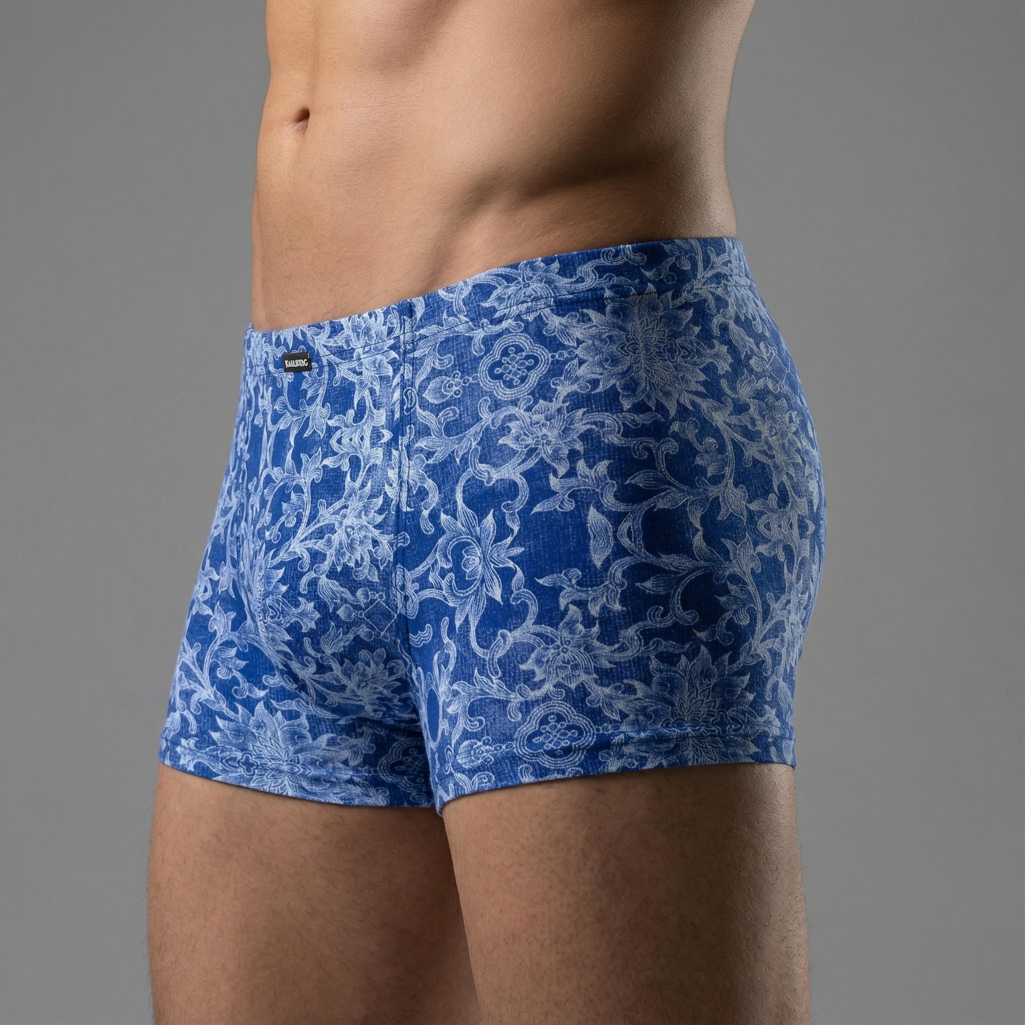 edle Boxershorts Herren Blau 