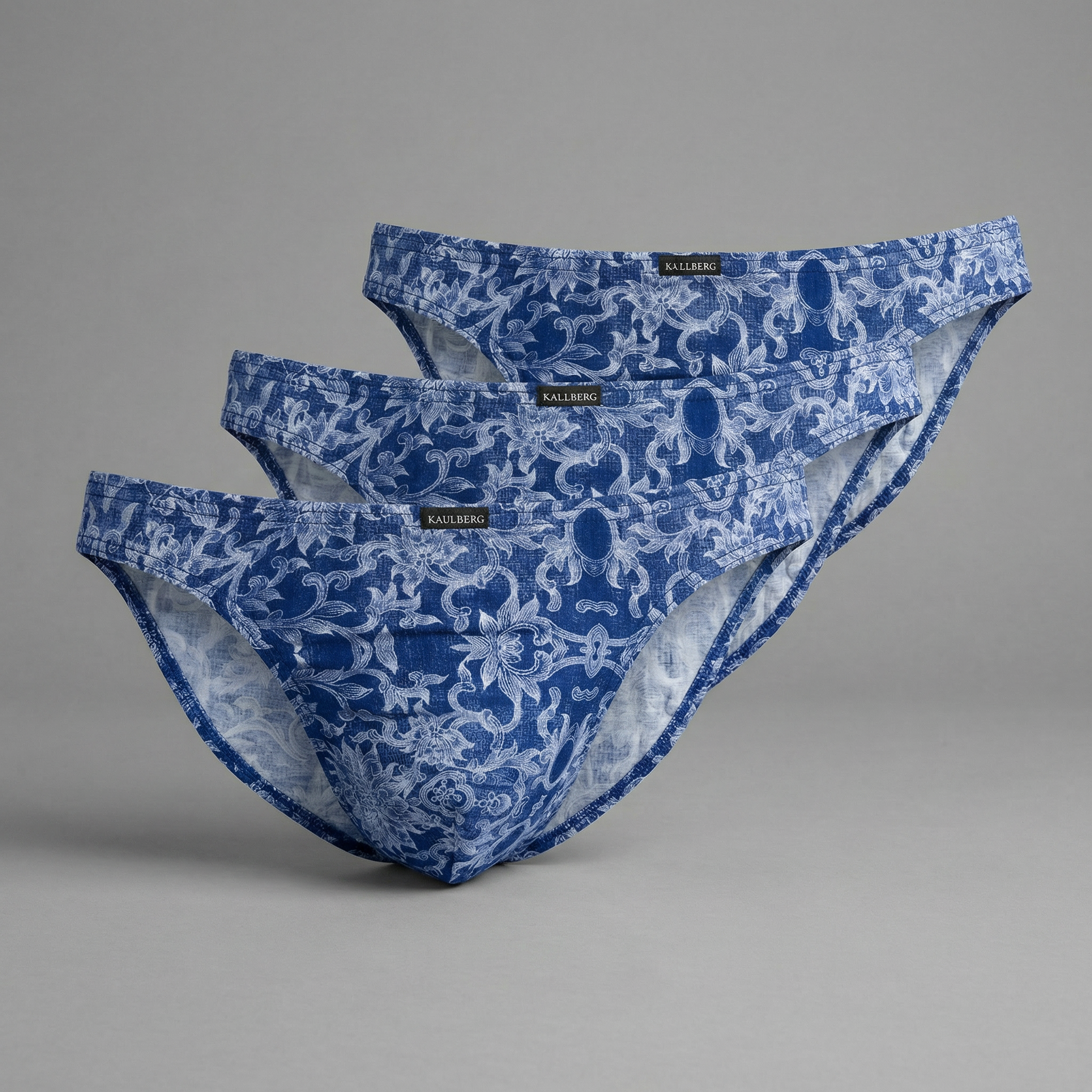 3er Bequme Slips Herren Blau
