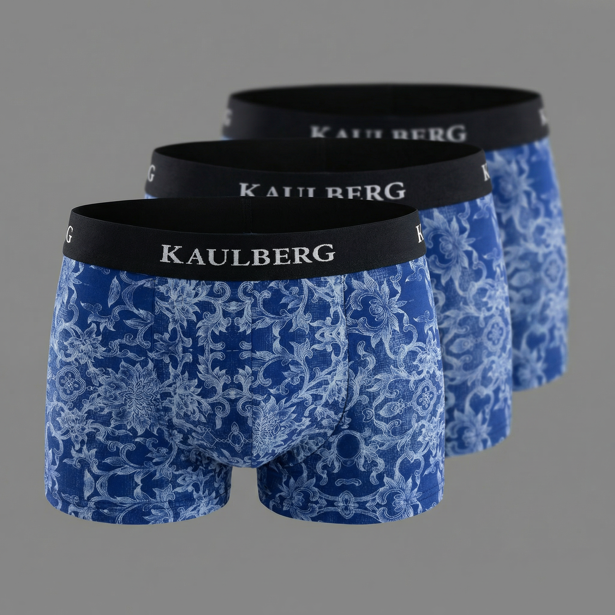 3er edle Boxershort Herren Blau 