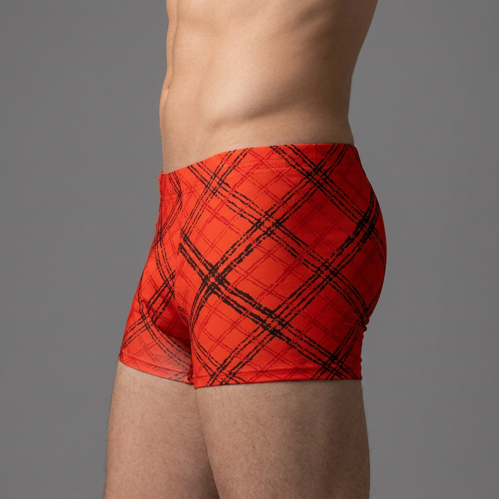 Premium Boxershorts Herren Orange