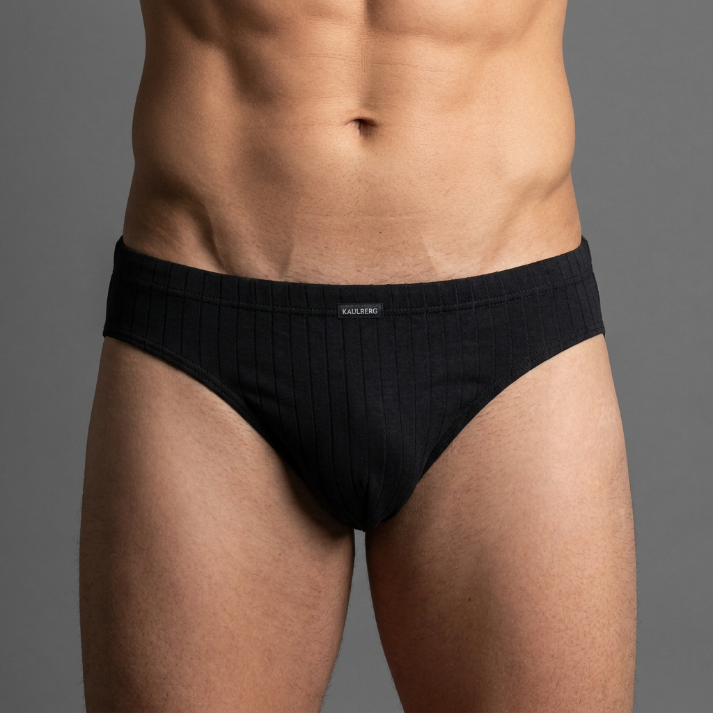 Slip Herren Schwarz hochwertige Verarbeitung