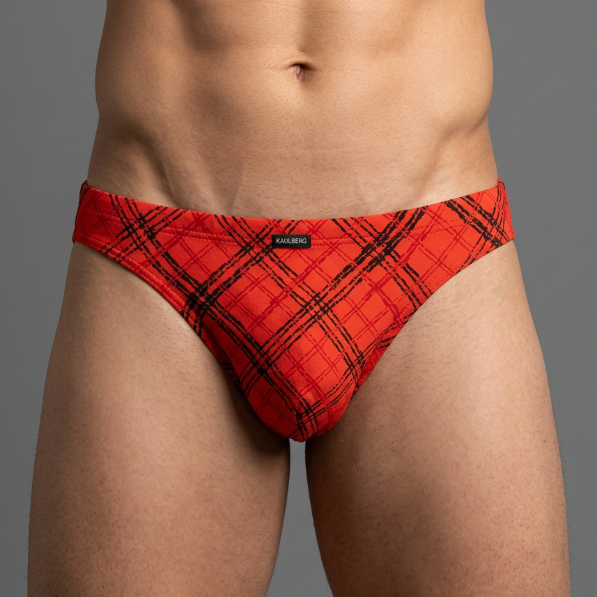 Herren Slip aus Mikrofaser orange
