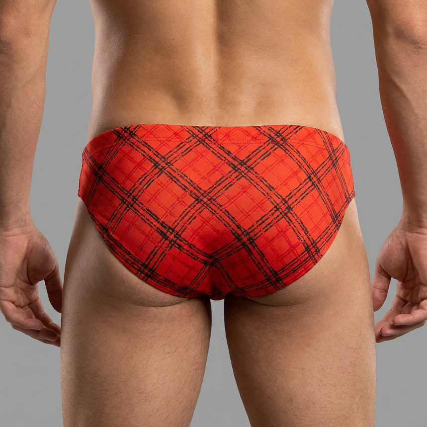 Herren Slip aus Mikrofaser orange
