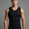Tanktop Herren Atmungsaltiv schwarz aus Mikrofaser
